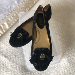 Coach black flats